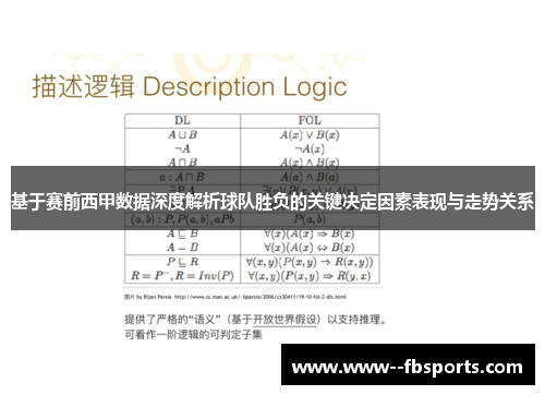 基于赛前西甲数据深度解析球队胜负的关键决定因素表现与走势关系